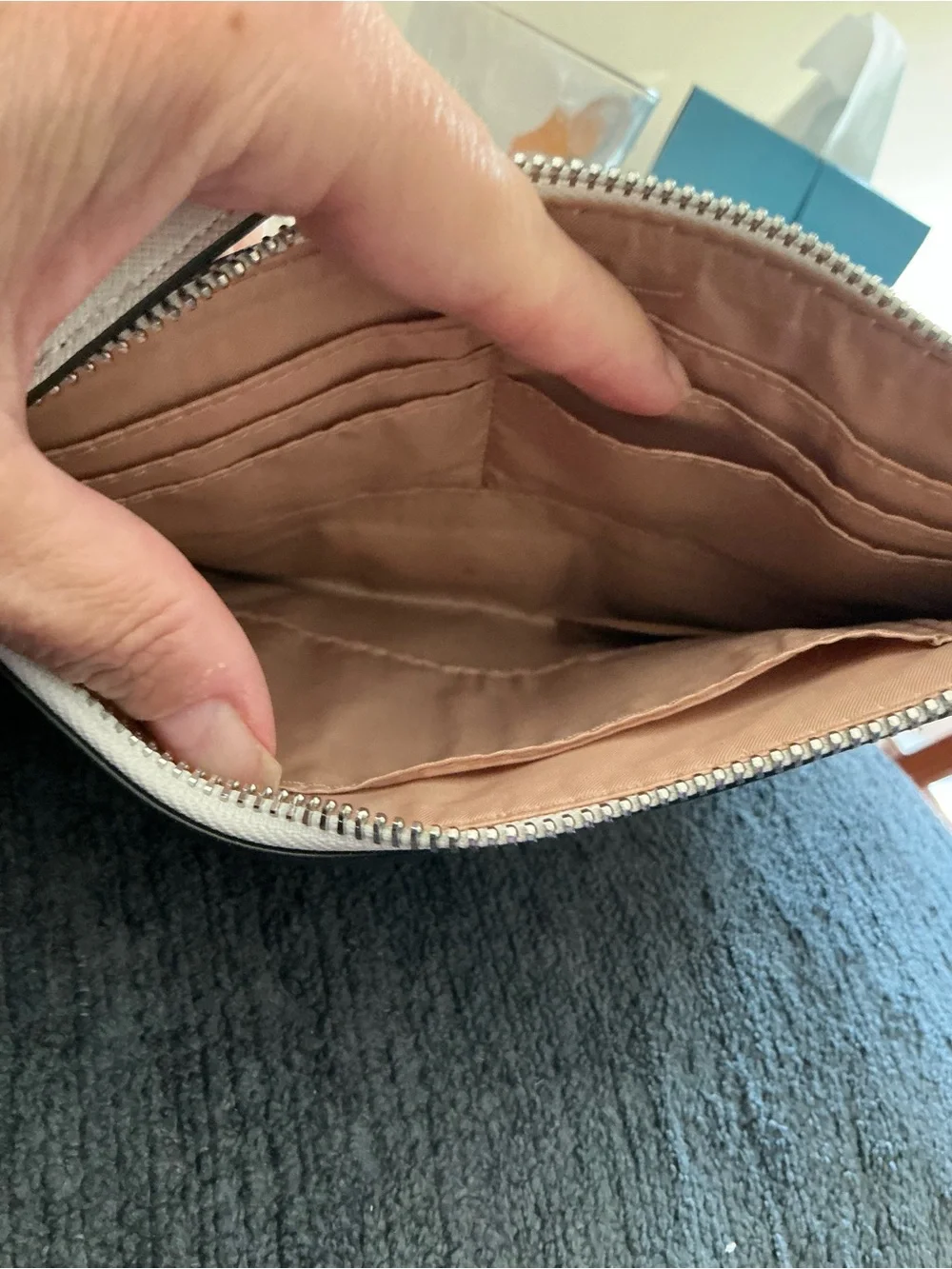 Nine West Pink Floral Cosmetic Pouch